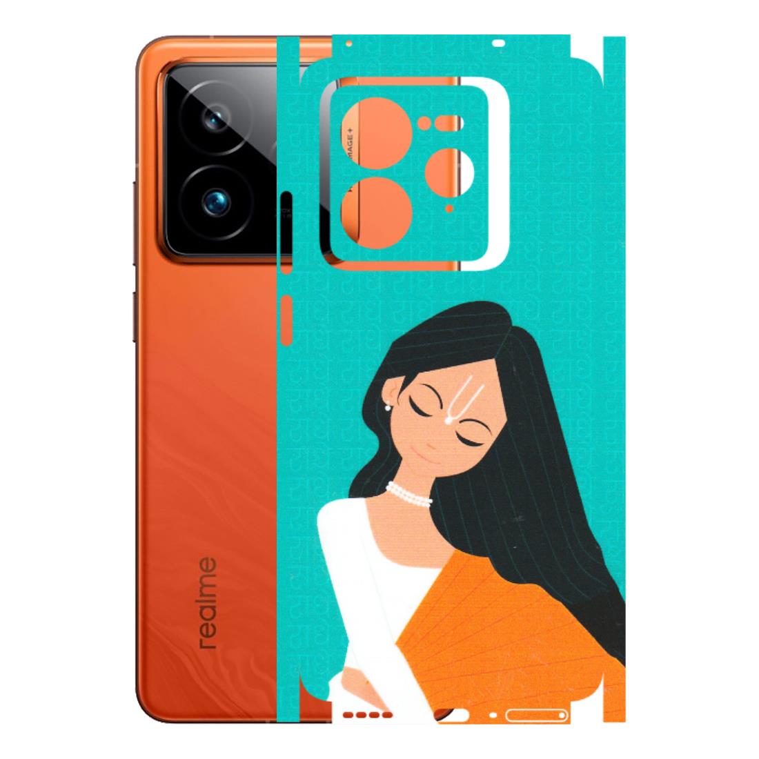 Realme Phone Skins (All Models) - Radhe Radhe With Hindu Symbol - Matte Finish (M-164) Realme GT7 Pro 5G