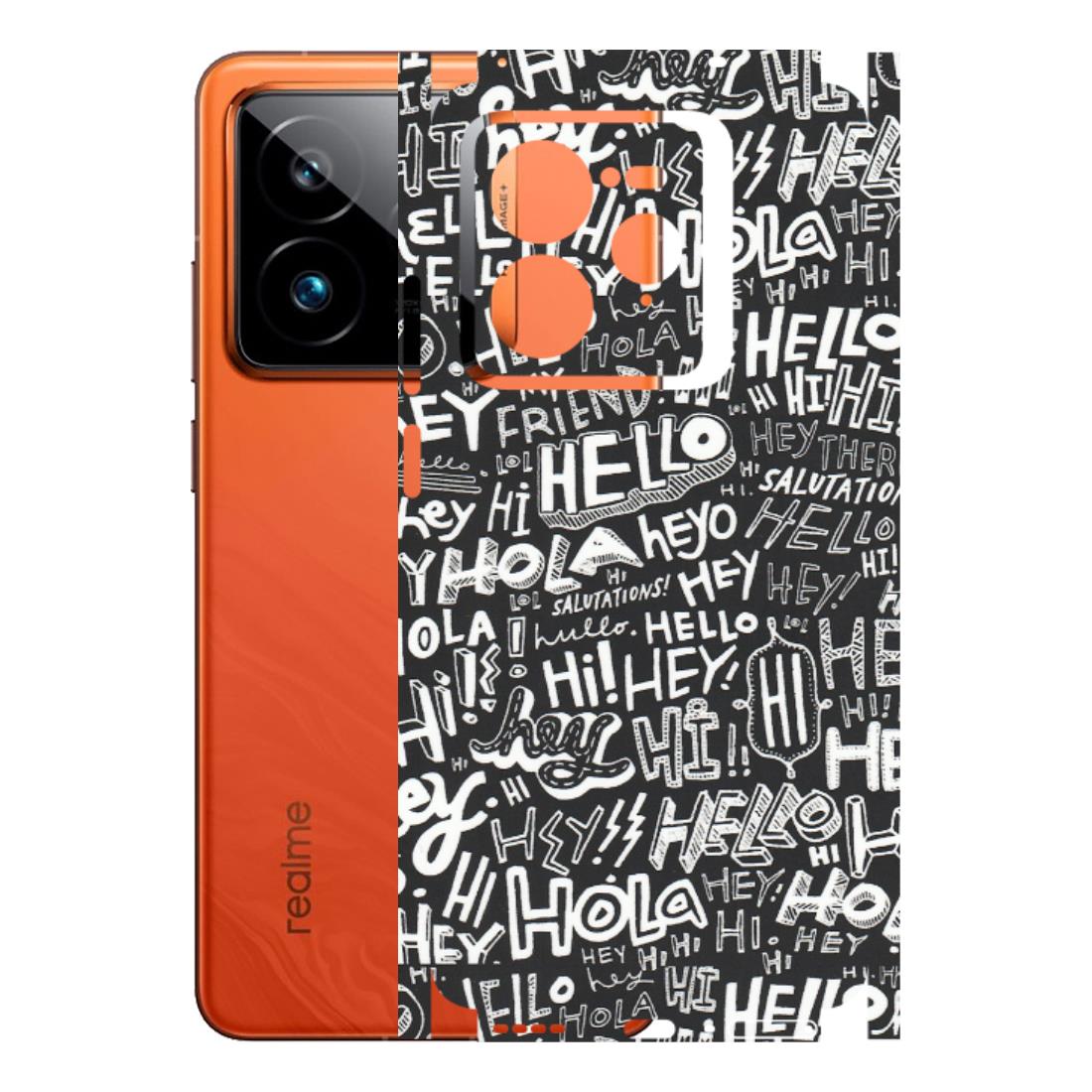 Realme Phone Skins (All Models) - Hi Hello Doodles - Matte Finish (M-25) Realme GT7 Pro 5G