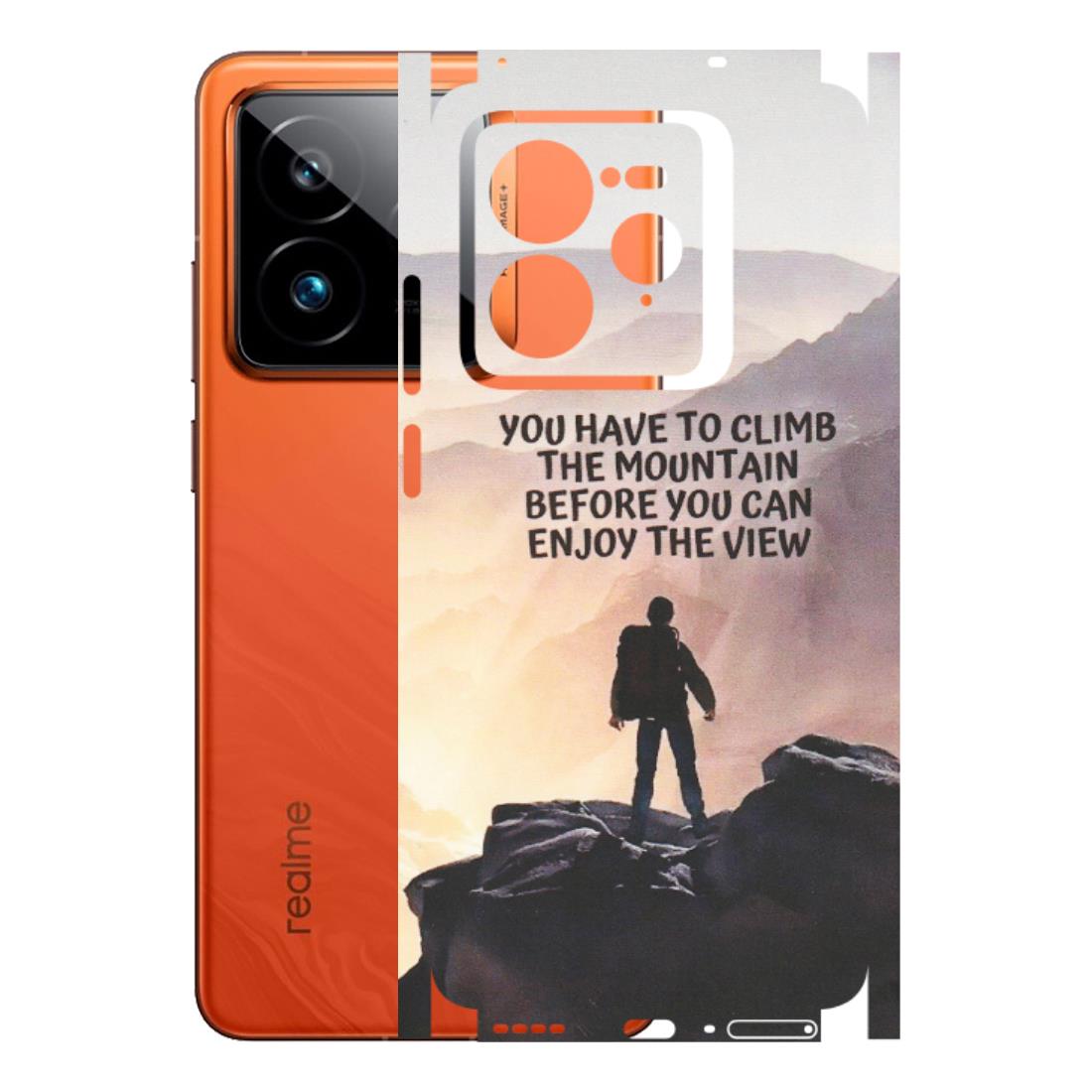 Realme Phone Skins (All Models) - Motivational Hiking Mountain - Matte Finish (M-28) Realme GT7 Pro 5G
