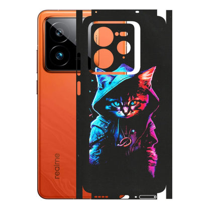 Realme Phone Skins (All Models) - Cyberpunk Cat - Matte Finish (M-45) Realme GT7 Pro 5G