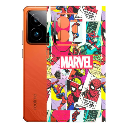 Realme Phone Skins (All Models) - Marvel Comic Spiderman Grafitti - Matte Finish (M-72) Realme GT7 Pro 5G