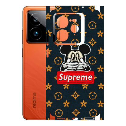 Realme Phone Skins (All Models) - Mickey Supreme - Matte Finish (M-83) Realme GT7 Pro 5G