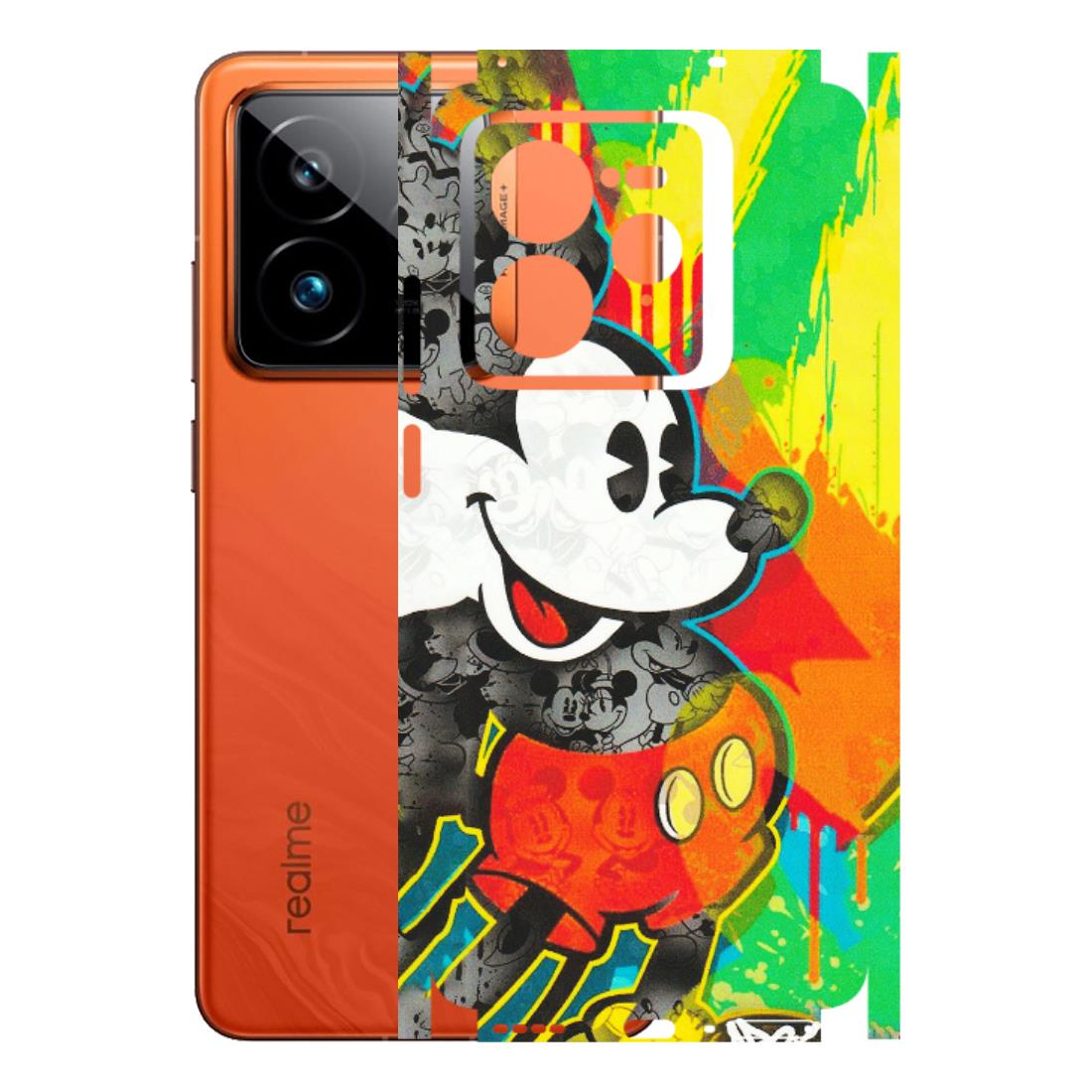 Realme Phone Skins (All Models) - Multiple Mickey With Colourful Texture - Matte Finish (M-84) Realme GT7 Pro 5G