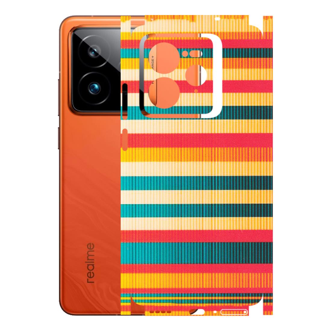 Realme Phone Skins (All Models) - Colourful Stripes Soothing Effect - Matte Finish (M-86) Realme GT7 Pro 5G