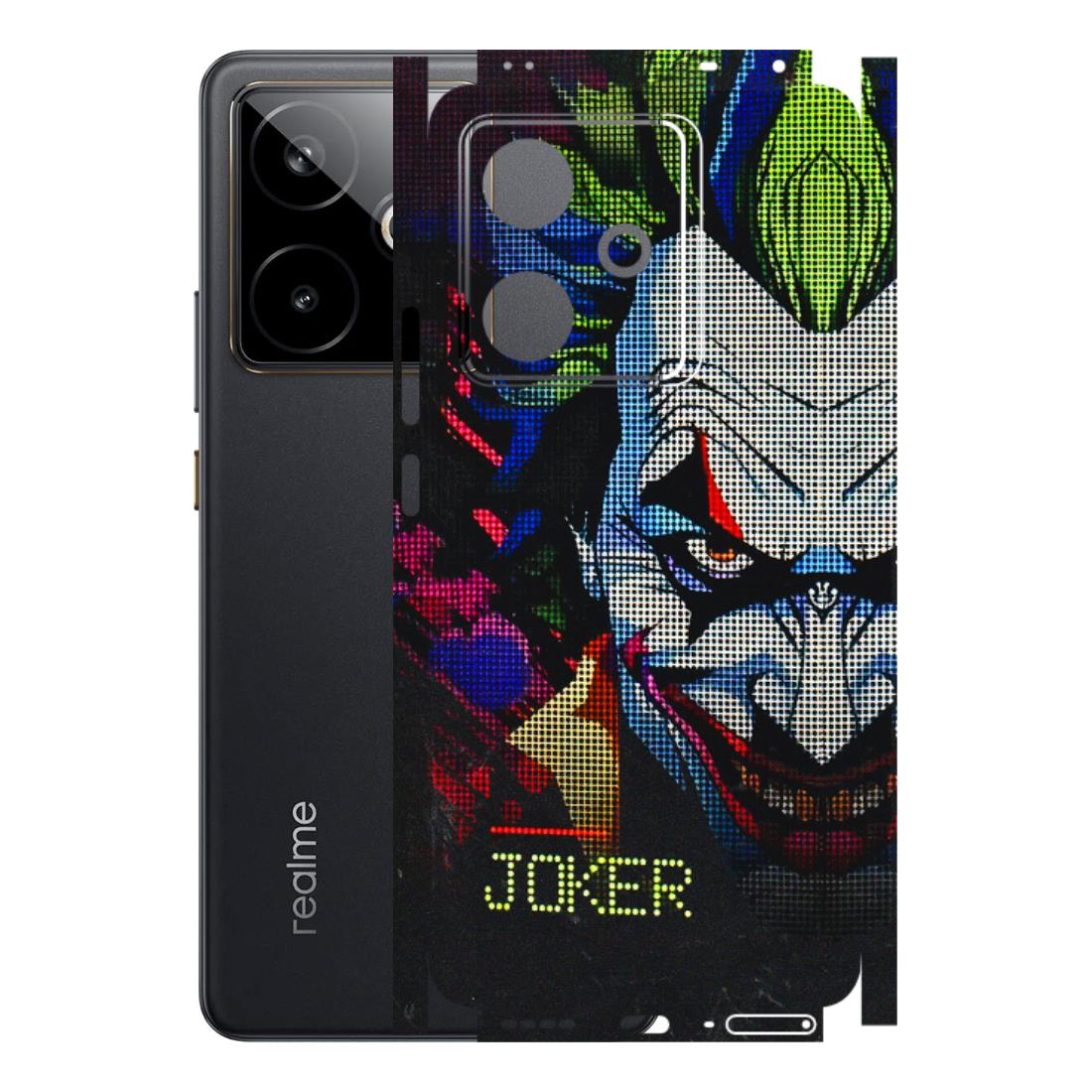 Realme Phone Skins (All Models) - Joker Dot Matrix - 3D Embossed Finish (L-08) Realme GT 7T 5G