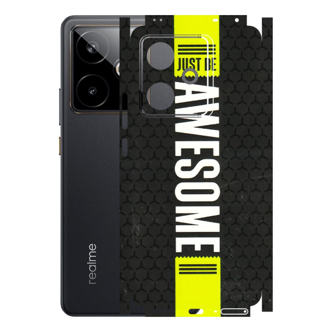 Realme Phone Skins (All Models) - Just Be Awesome - 3D Embossed Finish (L-101) Realme GT 7T 5G