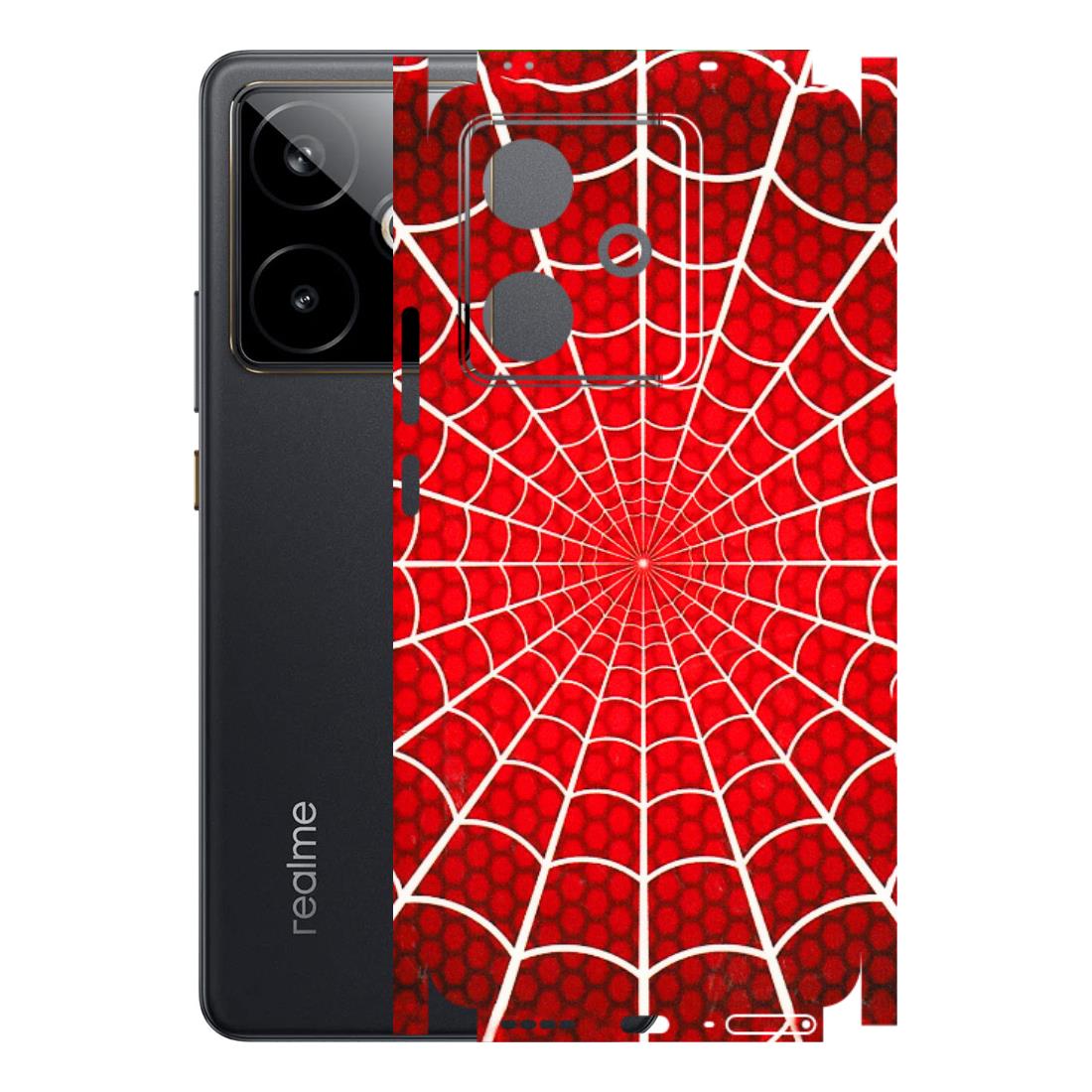 Realme Phone Skins (All Models) - Classic Spidey Web - 3D Embossed Finish (L-115) Realme GT 7T 5G