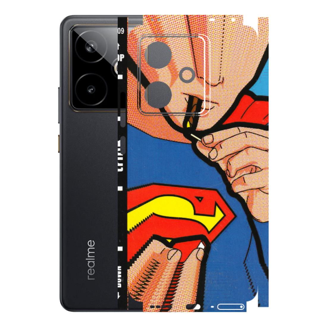 Realme Phone Skins (All Models) - Superman Sutta - 3D Embossed Finish (L-130) Realme GT 7T 5G