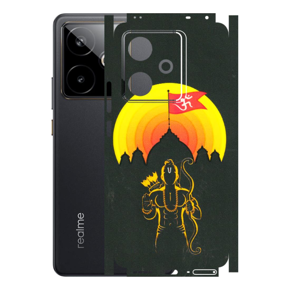 Realme Phone Skins (All Models) - Lord Ram - 3D Embossed Finish (L-132) Realme GT 7T 5G