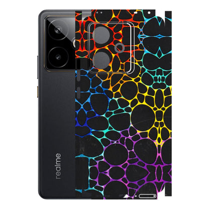 Realme Phone Skins (All Models) - Abstract Art MultiColour - 3D Embossed Finish (L-133) Realme GT 7T 5G