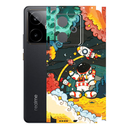 Realme Phone Skins (All Models) - Astronauts & Spaceship - 3D Embossed Finish (L-145) Realme GT 7T 5G