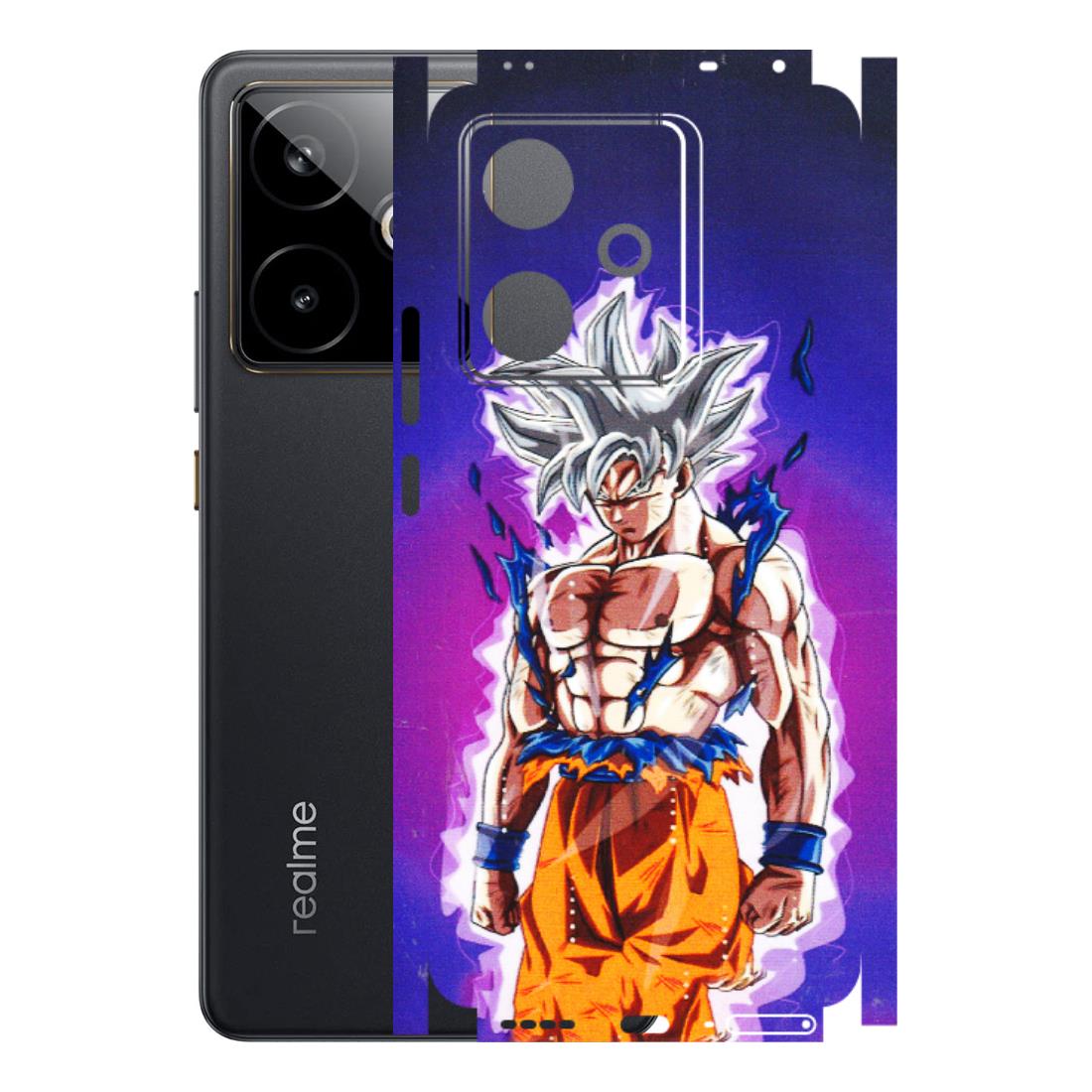 Realme Phone Skins (All Models) - Goku Purple Anime - 3D Embossed Finish (L-147) Realme GT 7T 5G