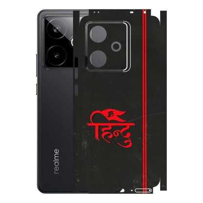 Realme Phone Skins (All Models) - Hindu Black - 3D Embossed Finish (L-153) Realme GT 7T 5G
