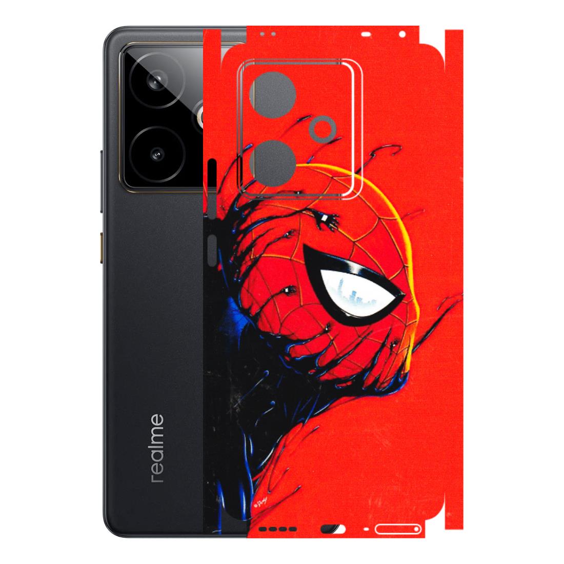 Realme Phone Skins (All Models) - Spiderman Face Venom - 3D Embossed Finish (L-165) Realme GT 7T 5G