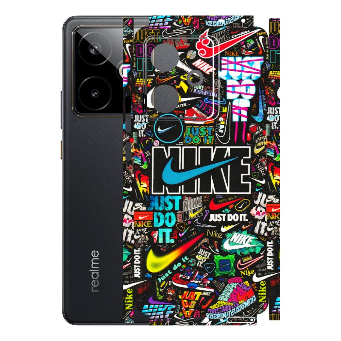 Realme Phone Skins (All Models) - Just Do It Doodles - 3D Embossed Finish (L-166) Realme GT 7T 5G