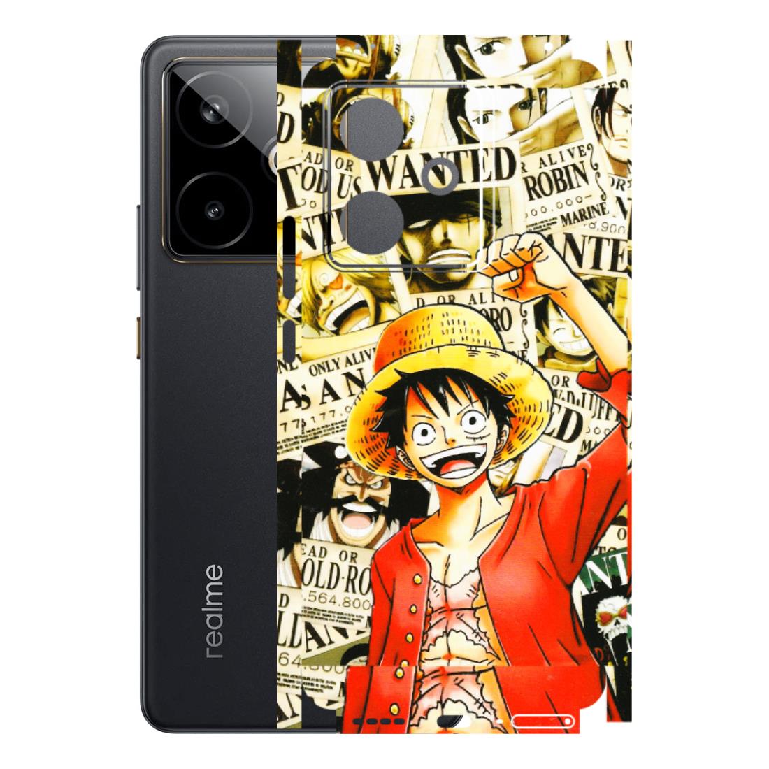 Realme Phone Skins (All Models) - Luffy Anime - 3D Embossed Finish (L-177) Realme GT 7T 5G