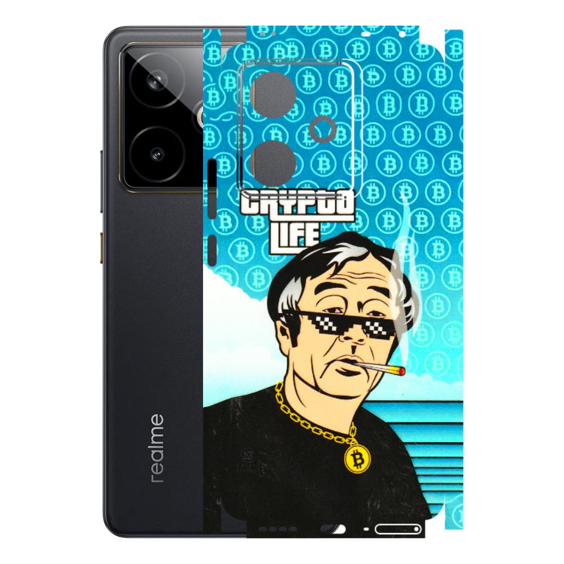 Realme Phone Skins (All Models) - Crypto Thug Life - 3D Embossed Finish (L-179) Realme GT 7T 5G