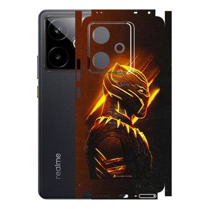 Realme Phone Skins (All Models) - Gold Black Panther - 3D Embossed Finish (L-181) Realme GT 7T 5G