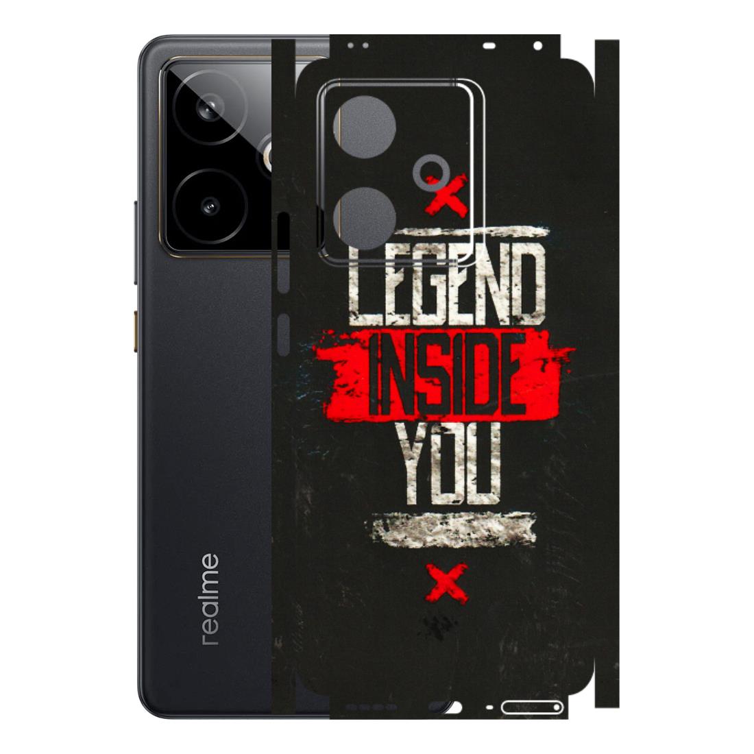 Realme Phone Skins (All Models) - Legend Inside You - 3D Embossed Finish (L-186) Realme GT 7T 5G