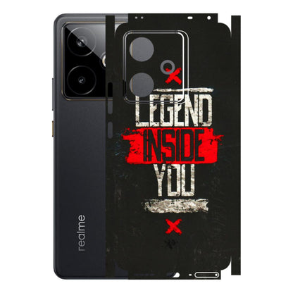 Realme Phone Skins (All Models) - Legend Inside You - 3D Embossed Finish (L-186) Realme GT 7T 5G