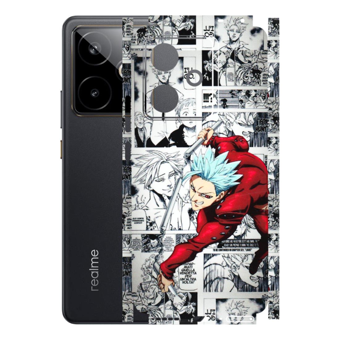 Realme Phone Skins (All Models) - Anime Comic - 3D Embossed Finish (L-192) Realme GT 7T 5G
