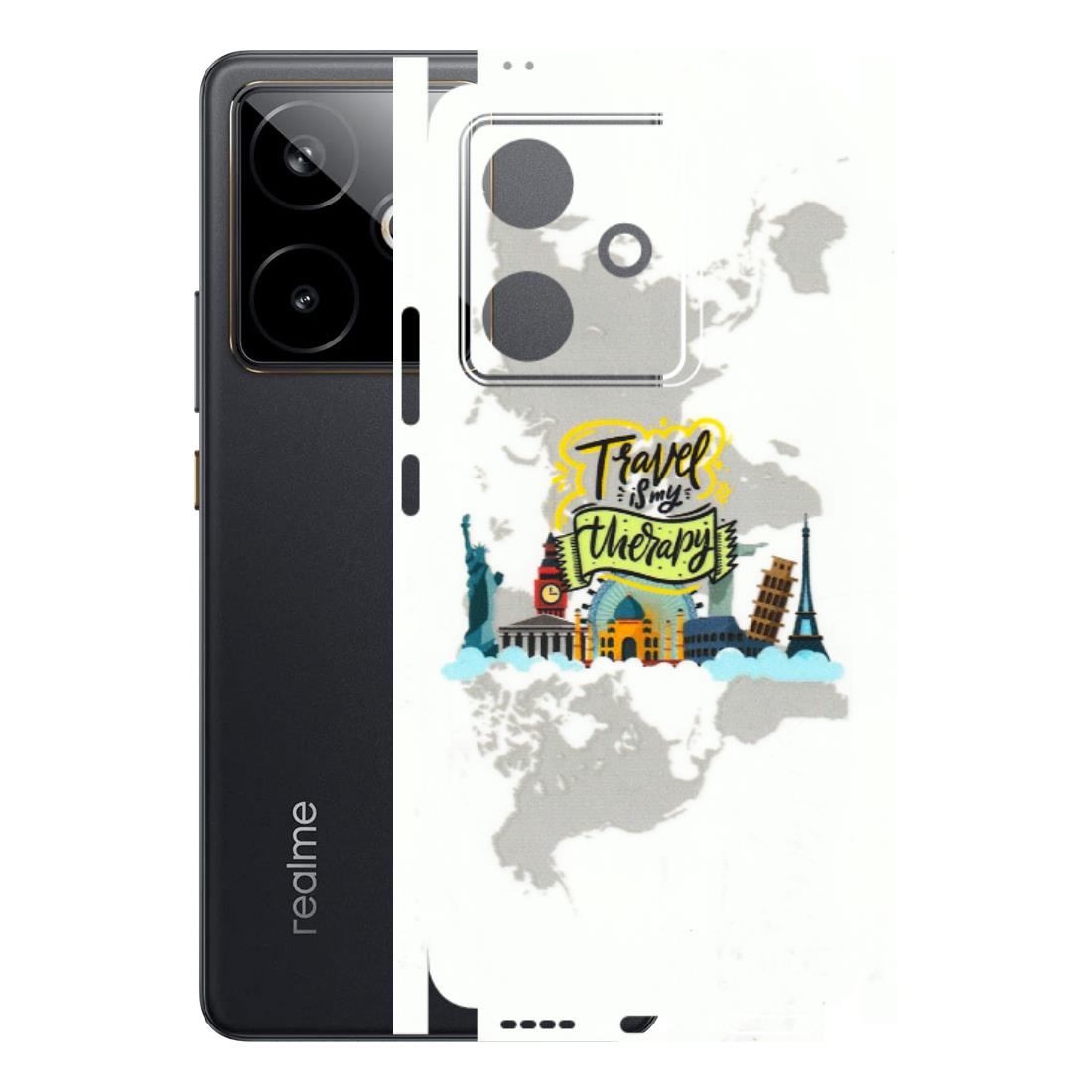 Realme Phone Skins (All Models) - Travel Therapy - 3D Embossed Finish (L-199) Realme GT 7T 5G