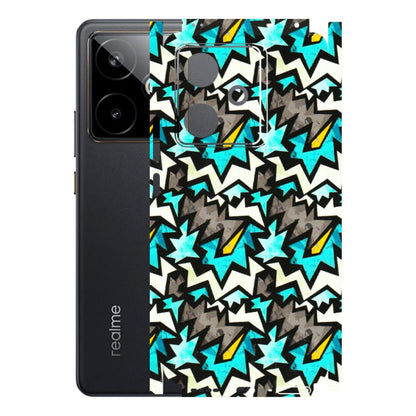 Realme Phone Skins (All Models) - Funky Zig Zag - 3D Embossed Finish (L-223) Realme GT 7T 5G
