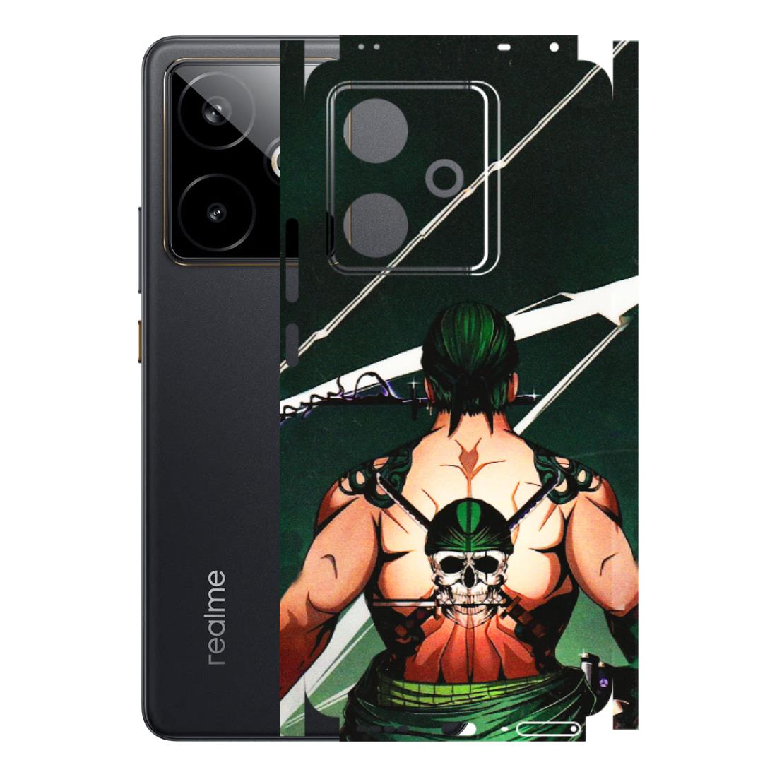 Realme Phone Skins (All Models) - Zoro Anime - 3D Embossed Finish (L-23) Realme GT 7T 5G