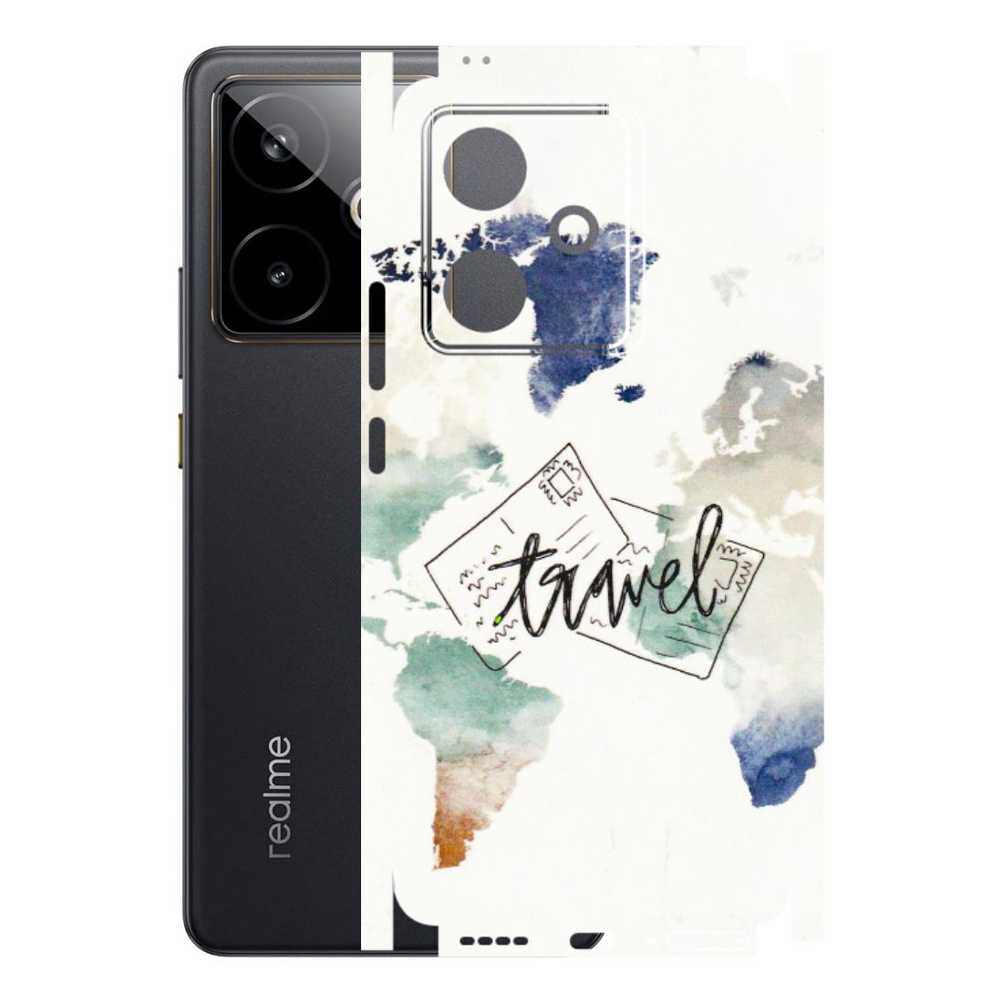 Realme Phone Skins (All Models) - Travel The World - 3D Embossed Finish (L-232) Realme GT 7T 5G