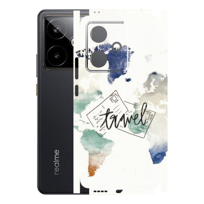 Realme Phone Skins (All Models) - Travel The World - 3D Embossed Finish (L-232) Realme GT 7T 5G