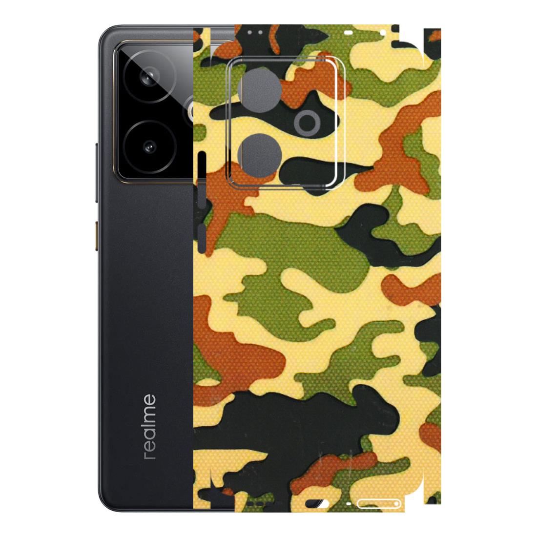Realme Phone Skins (All Models) - Indian Military - 3D Embossed Finish (L-234) Realme GT 7T 5G