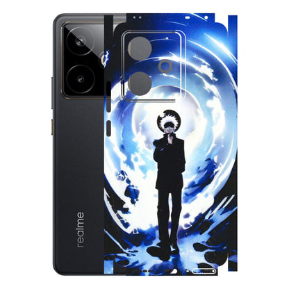 Realme Phone Skins (All Models) - Satoru Gojo Dark Blue - 3D Embossed Finish (L-235) Realme GT 7T 5G