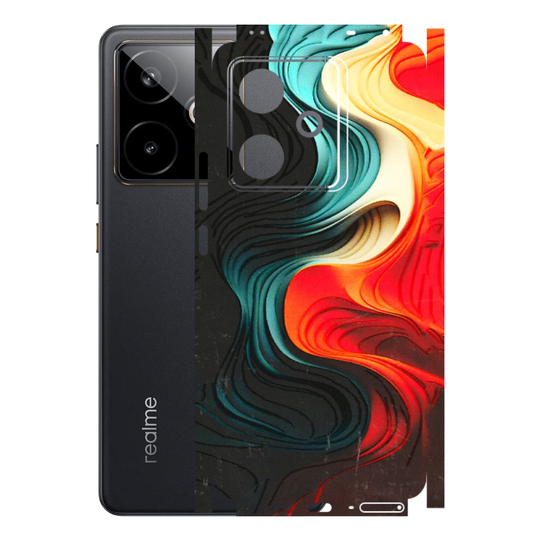 Realme Phone Skins (All Models) - The Silky Swirl - 3D Embossed Finish (L-240) Realme GT 7T 5G