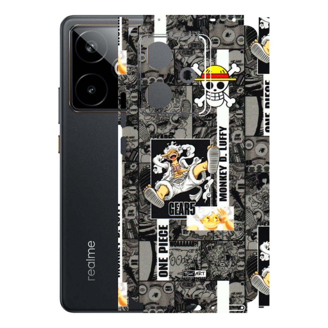 Realme Phone Skins (All Models) - Cuffy Anime MonkeyCamic - 3D Embossed Finish (L-242) Realme GT 7T 5G