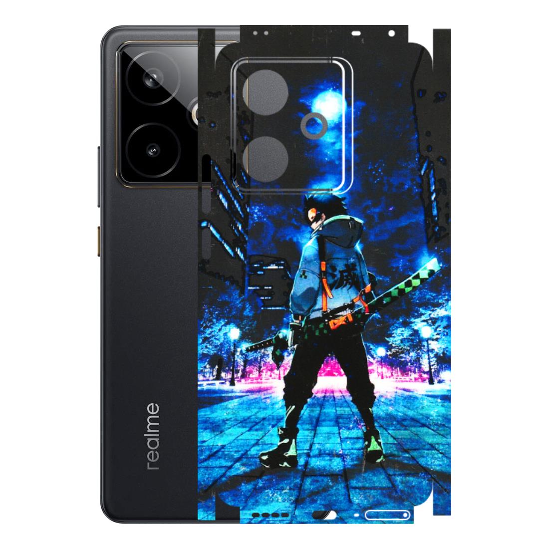 Realme Phone Skins (All Models) - Demon Slayer Sword - 3D Embossed Finish (L-247) Realme GT 7T 5G
