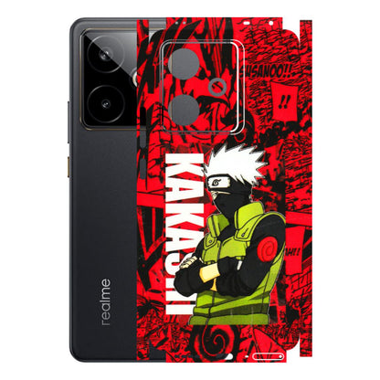 Realme Phone Skins (All Models) - Kakashi Red Anime - 3D Embossed Finish (L-251) Realme GT 7T 5G