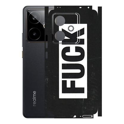 Realme Phone Skins (All Models) - The F Word - 3D Embossed Finish (L-255) Realme GT 7T 5G