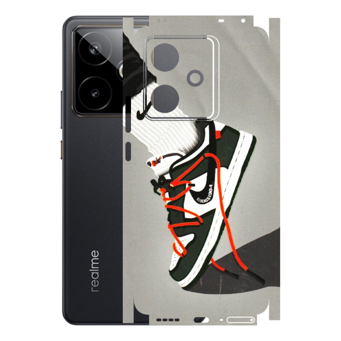 Realme Phone Skins (All Models) - New Grey Sneaker - 3D Embossed Finish (L-261) Realme GT 7T 5G