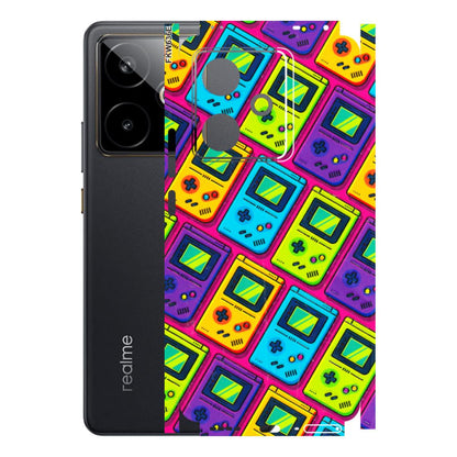 Realme Phone Skins (All Models) - Gameboy Colourful - 3D Embossed Finish (L-266) Realme GT 7T 5G
