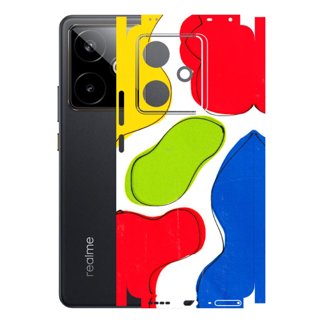 Realme Phone Skins (All Models) - RGB Colour Paint - 3D Embossed Finish (L-284) Realme GT 7T 5G