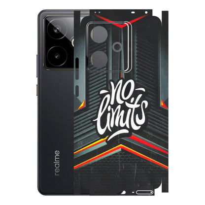Realme Phone Skins (All Models) - No Limits - 3D Embossed Finish (L-286) Realme GT 7T 5G
