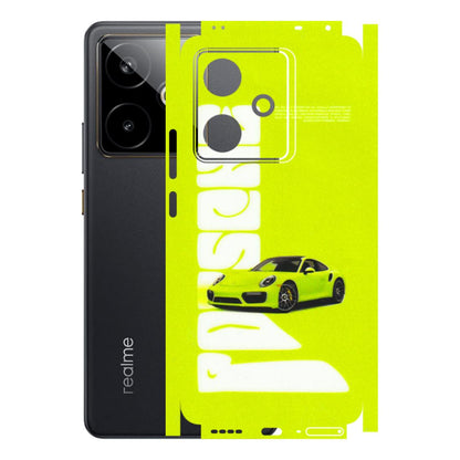 Realme Phone Skins (All Models) - Lime Green Porche - 3D Embossed Finish (L-30) Realme GT 7T 5G