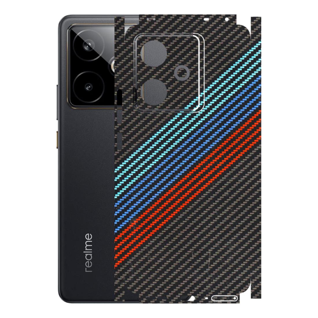 Realme Phone Skins (All Models) - Carbon BM - 3D Embossed Finish (L-302) Realme GT 7T 5G