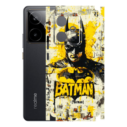 Realme Phone Skins (All Models) - Batman Yellow BT - 3D Embossed Finish (L-304) Realme GT 7T 5G