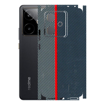 Realme Phone Skins (All Models) - Blue Sober Lines - 3D Embossed Finish (L-305) Realme GT 7T 5G