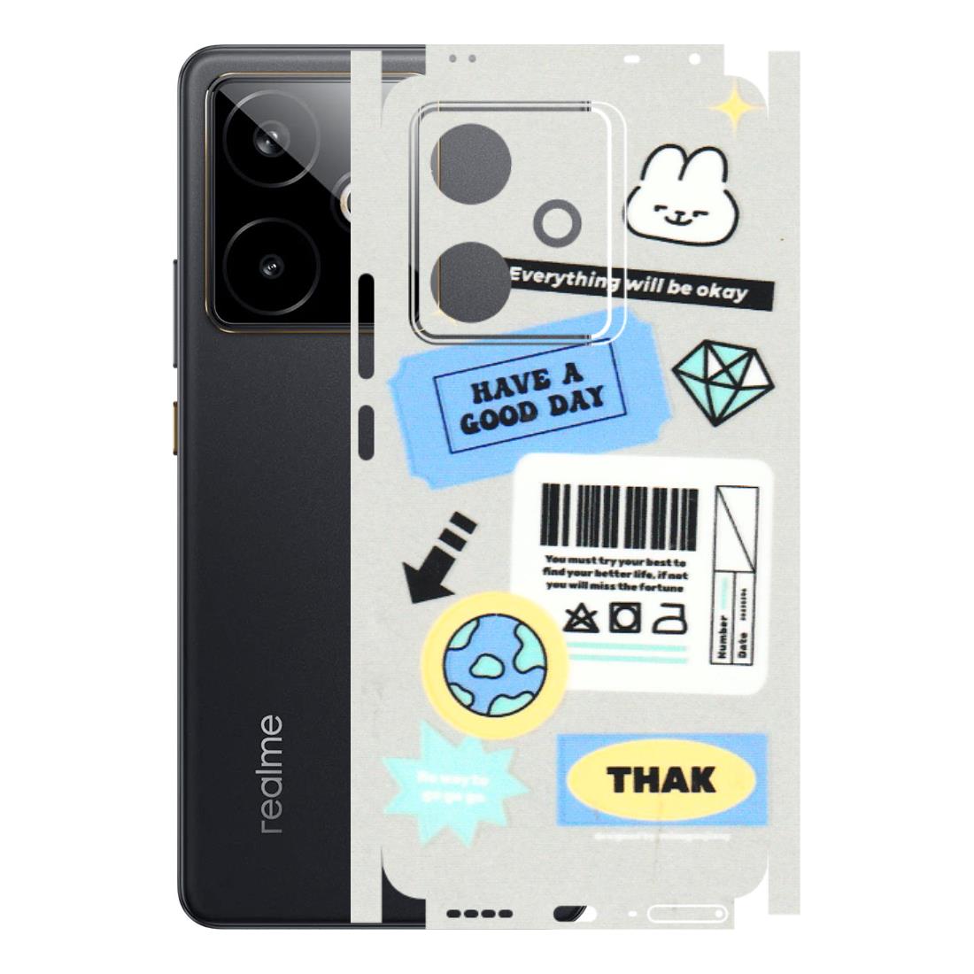 Realme Phone Skins (All Models) - Will Be Okay Design - 3D Embossed Finish (L-316) Realme GT 7T 5G