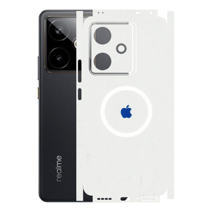Realme Phone Skins (All Models) - iPhone Magsafe Logo - 3D Embossed Finish (L-320) Realme GT 7T 5G