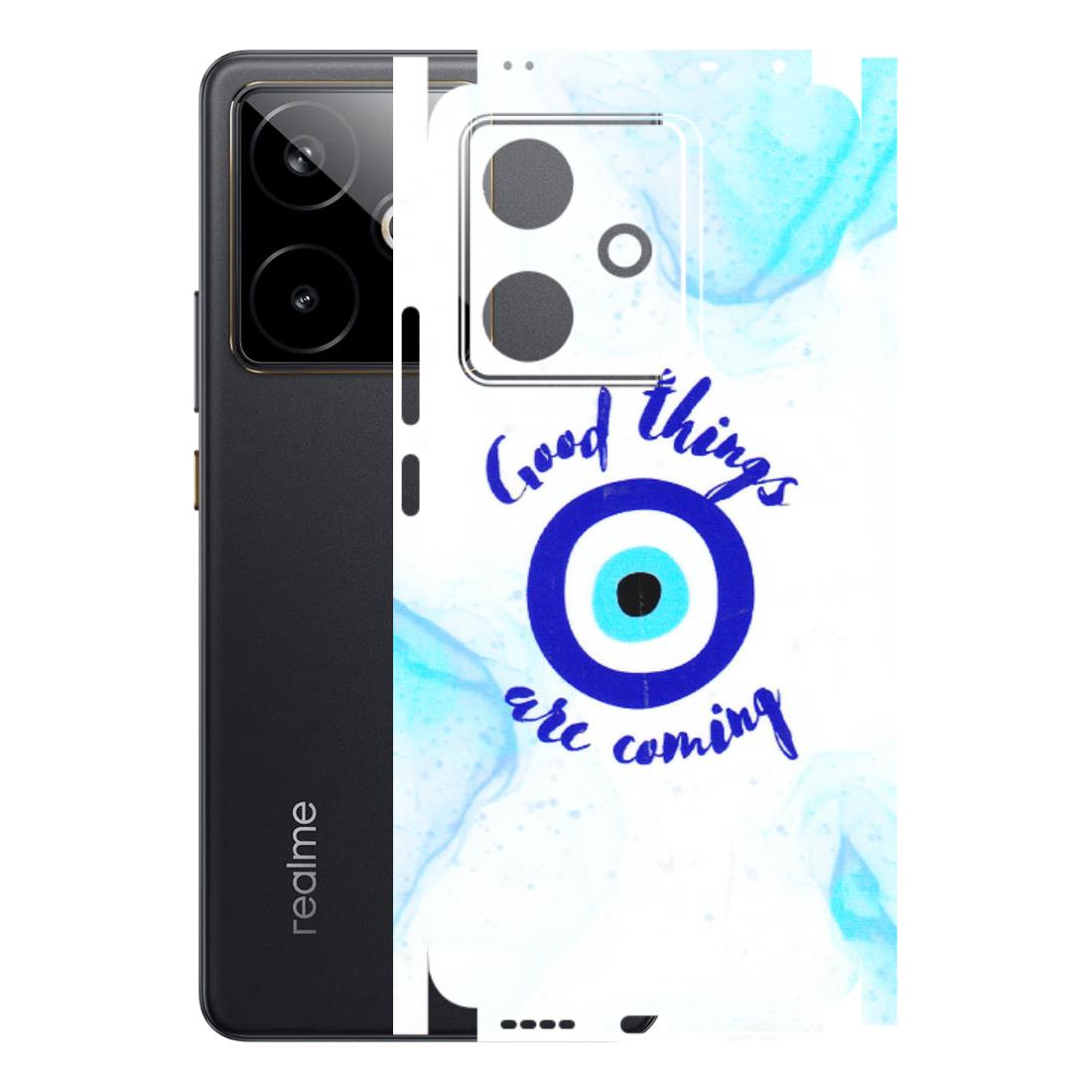 Realme Phone Skins (All Models) - Evil Eye Good Things Are Coming - 3D Embossed Finish (L-322) Realme GT 7T 5G