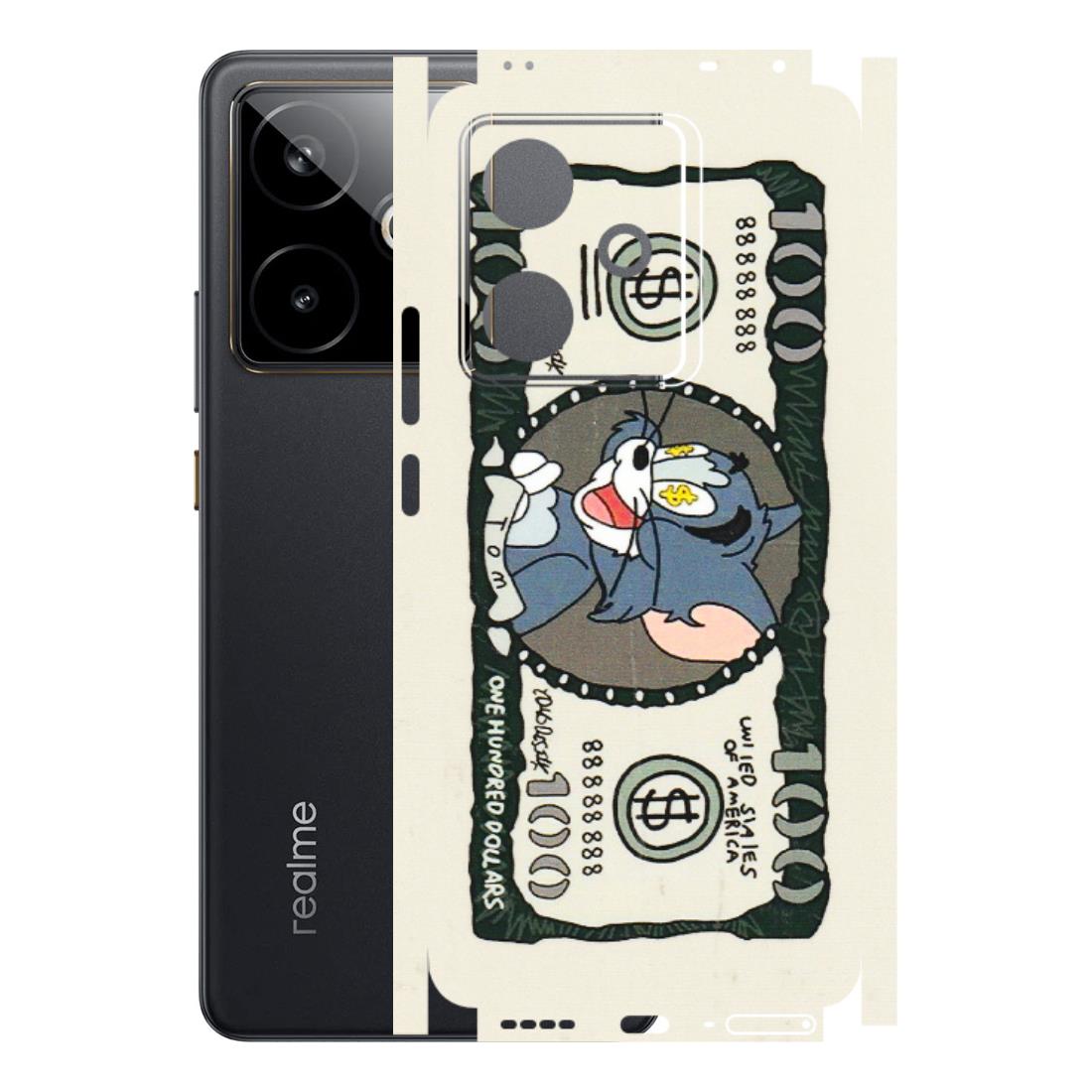 Realme Phone Skins (All Models) - Tom Hundred Dollar - 3D Embossed Finish (L-324) Realme GT 7T 5G