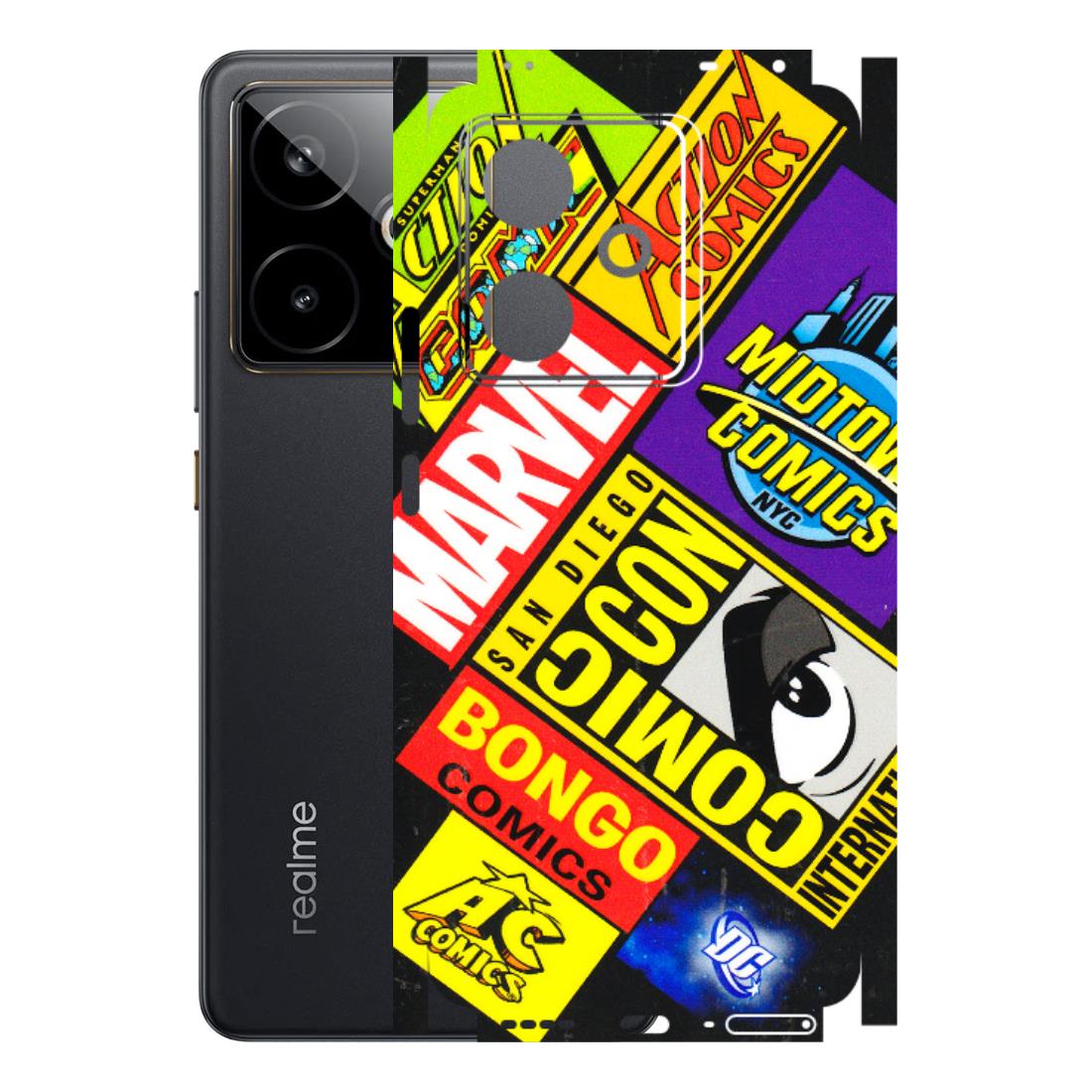 Realme Phone Skins (All Models) - Bongo Comic Con - 3D Embossed Finish (L-325) Realme GT 7T 5G